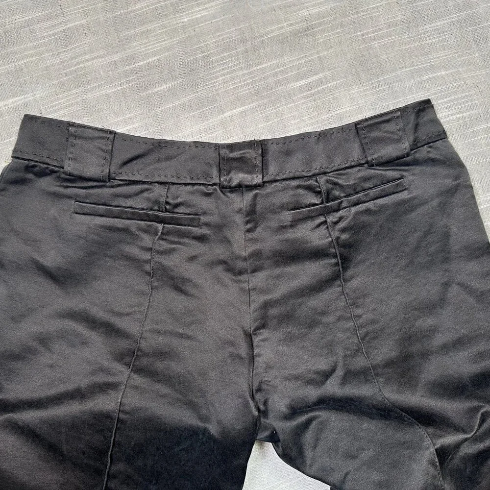 Tory Burch Black Satin Pants w/ Front Crease Size Womens 4 - Office / Basic